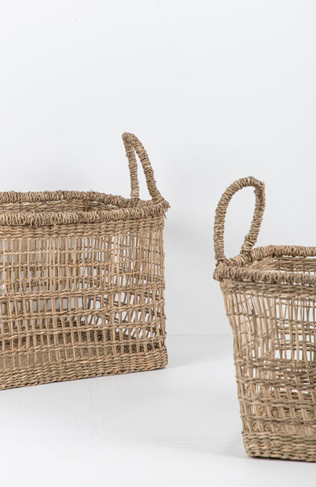 Woven rectangular online basket