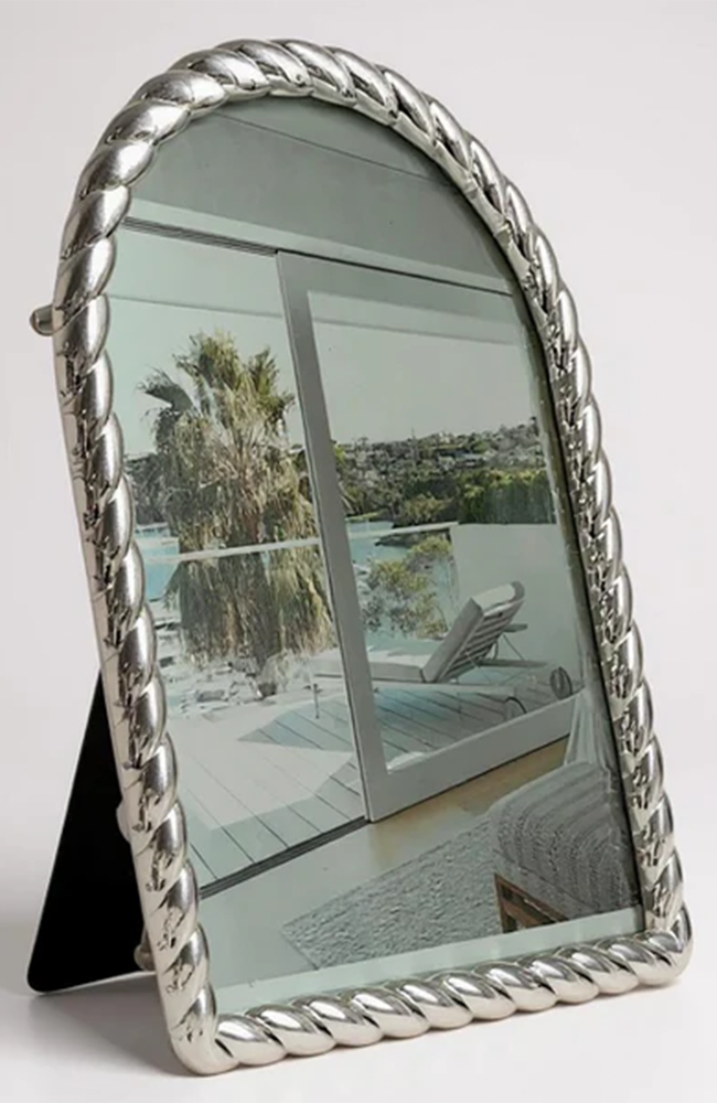 Silver Twist Braid Arch Frame 4x6