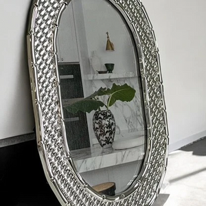 Villa Bamboo Weave Frame Oval 4x6
