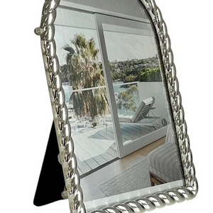 Silver Twist Braid Arch Frame 4x6