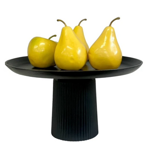 Munro Cake/Fruit Stand Ridged - Black