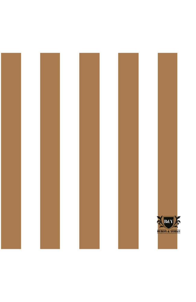 Gold Stripe Cocktail Napkin