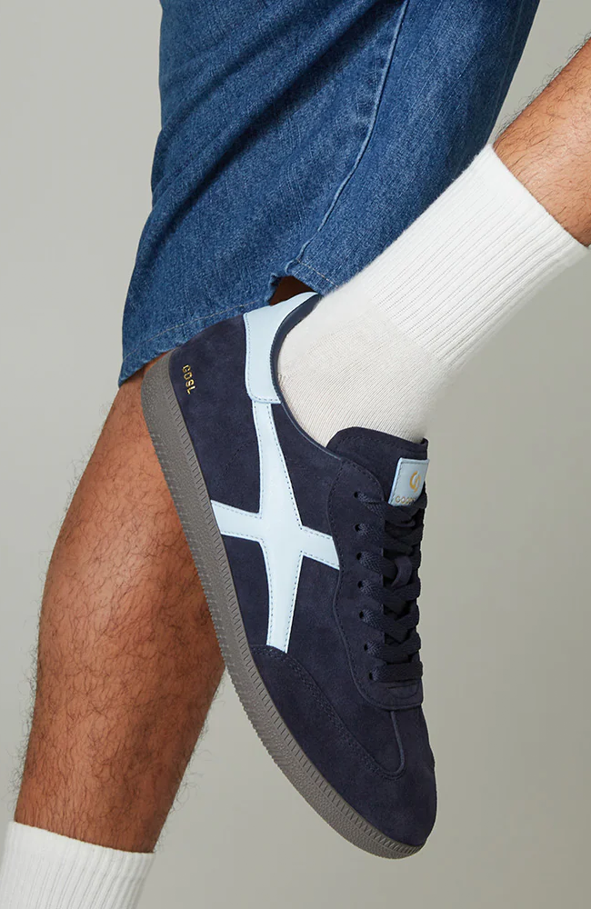 2001 Crossroads - Navy Suede/Sky Blue Leather
