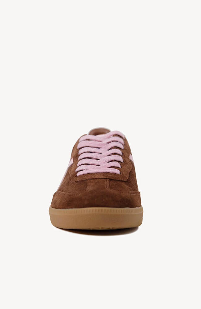 2001 Crossroads - Coffee Soft Suede/Candy Pink Leather