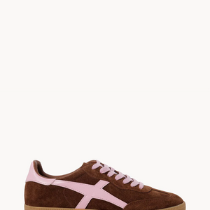 2001 Crossroads - Coffee Soft Suede/Candy Pink Leather
