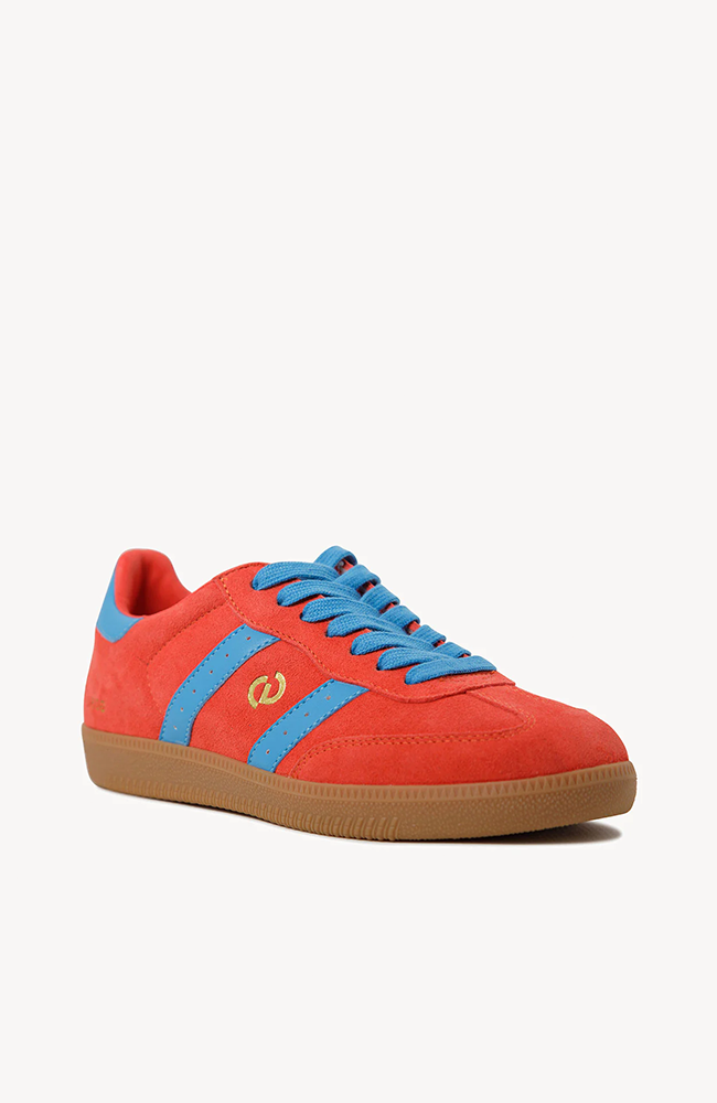 2001 Parallel -  Melon Red Soft Suede/Blue Leather