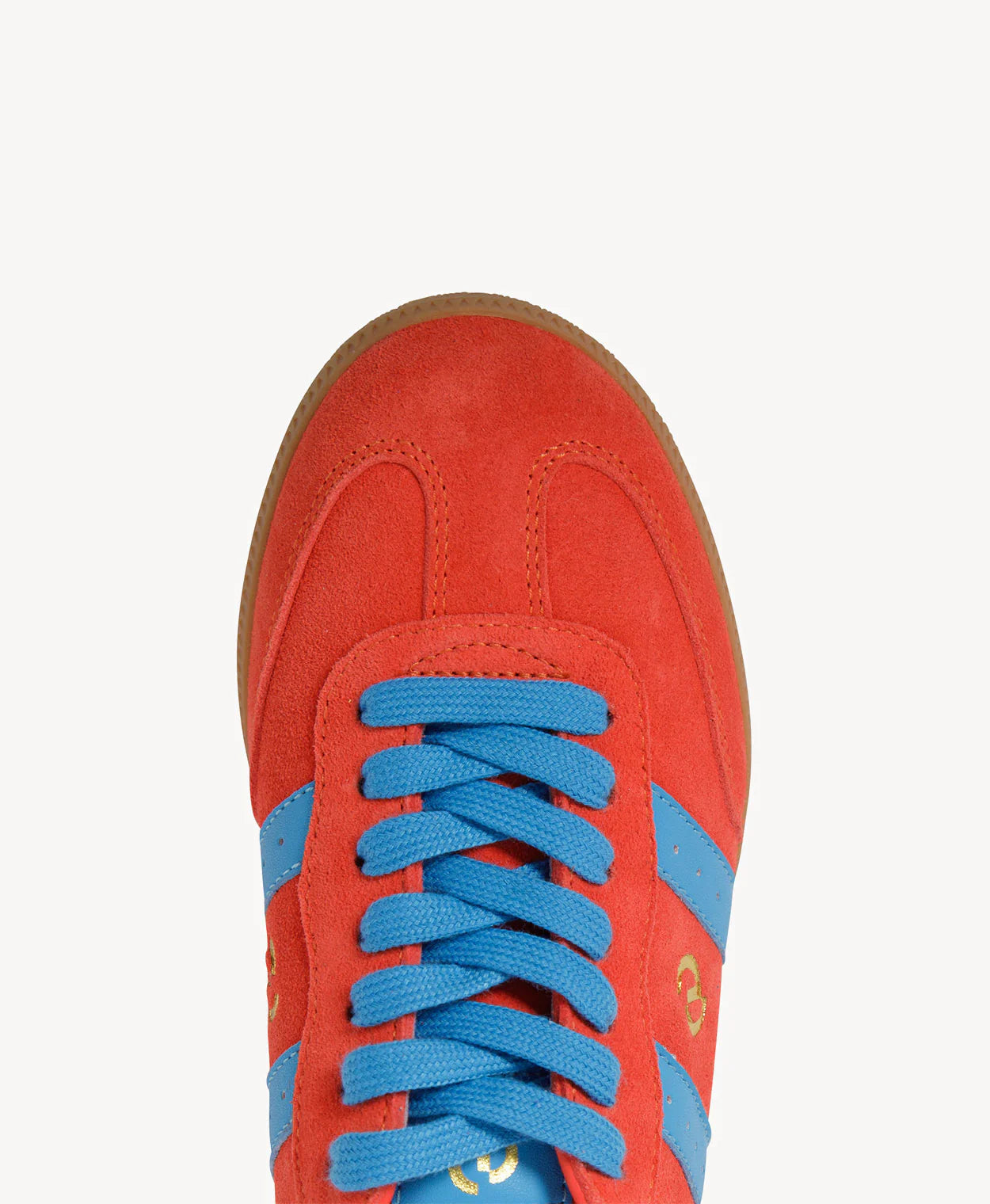 2001 Parallel -  Melon Red Soft Suede/Blue Leather