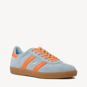 2001 Parallel - Pale Blue Soft Suede/Orange Leather