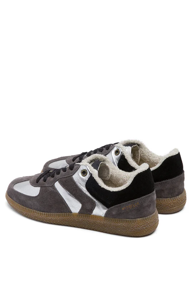 Sneakers - Sora Serraje/Lame Plata/Antracita/Negro