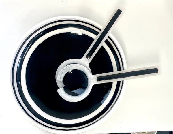 Porto Black & White Resin Bowl