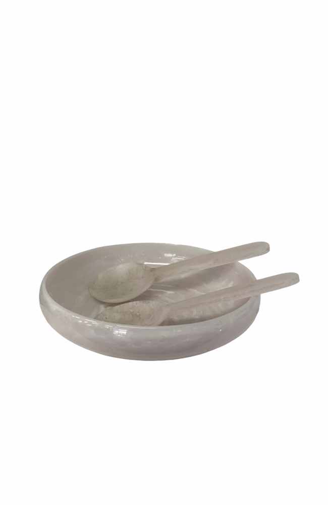 Resin Alabaster Salad Bowl