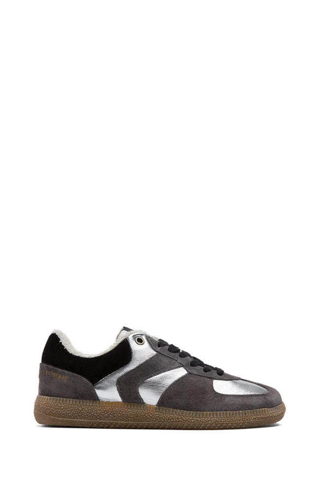 Sneakers - Sora Serraje/Lame Plata/Antracita/Negro