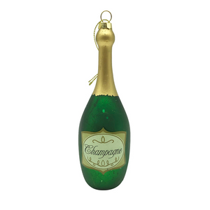 Glass Champagne Bottle Decoration