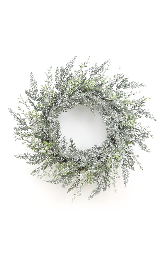 Green Cedar Wreath Large