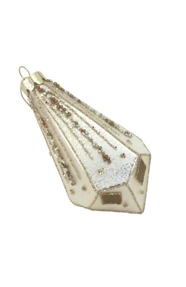 Gold Drip Oblique Ornament