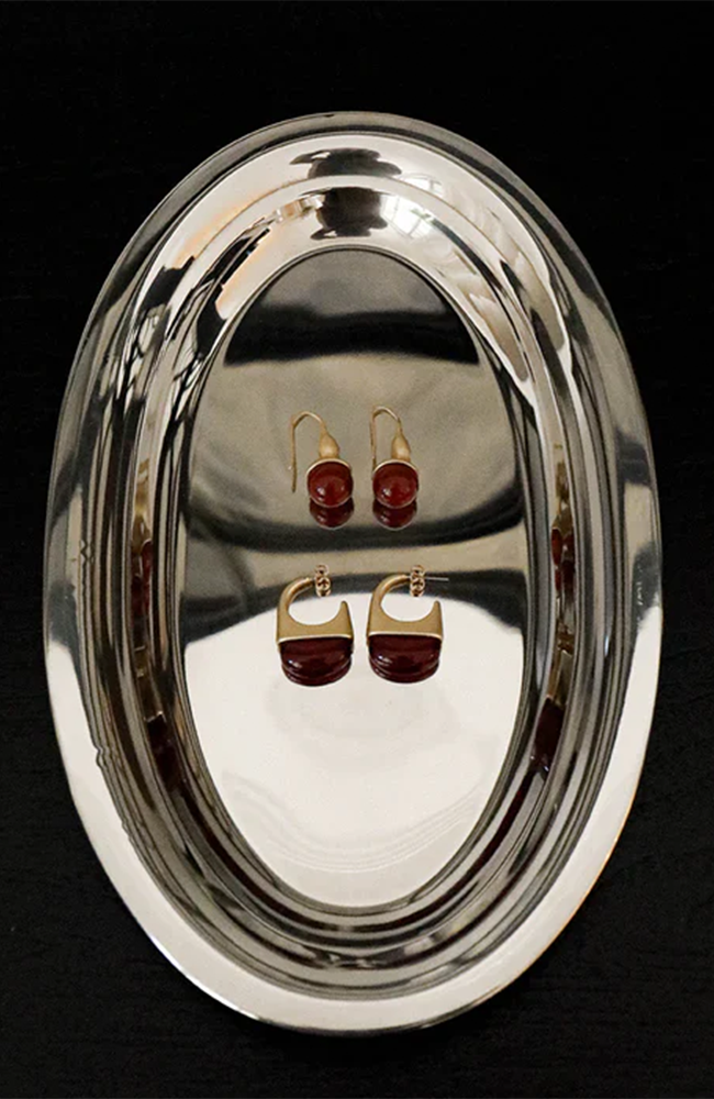 Poppy Earrings Red