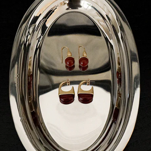 Poppy Earrings Red