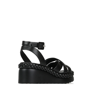 Melana Wedge Sandal - Black