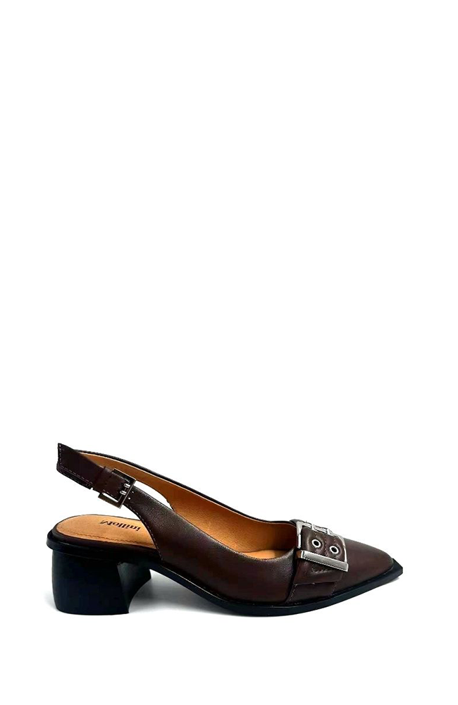 Glint Heel - Chocolate Leather