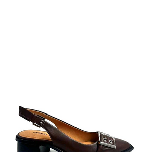 Glint Heel - Chocolate Leather