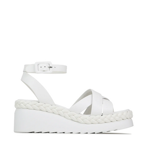 Melana Wedge Sandal - Bone