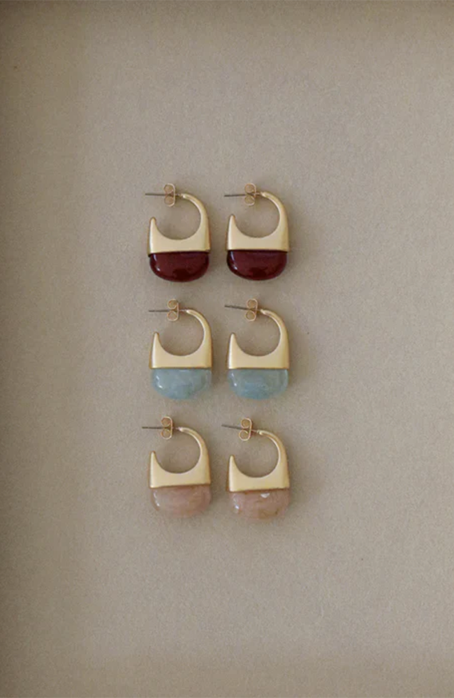 Poppy Earrings Red
