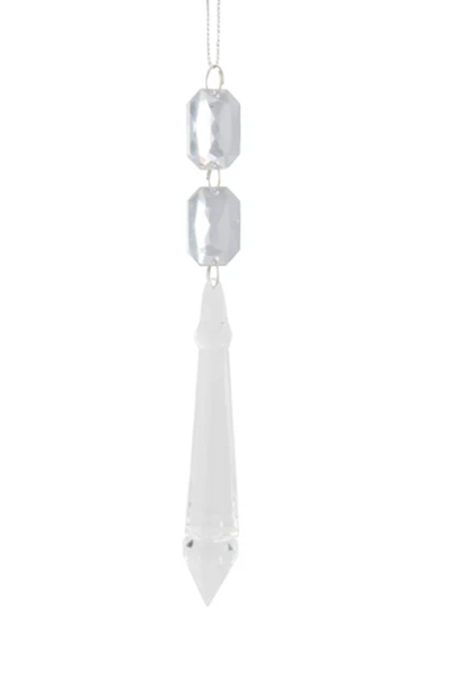 Hanging Jewel Drop Narrow - Silver