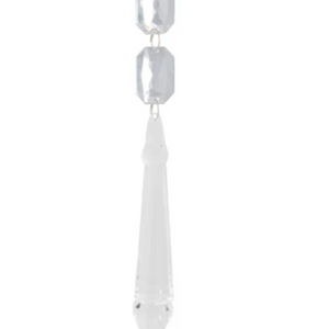 Hanging Jewel Drop Narrow - Silver