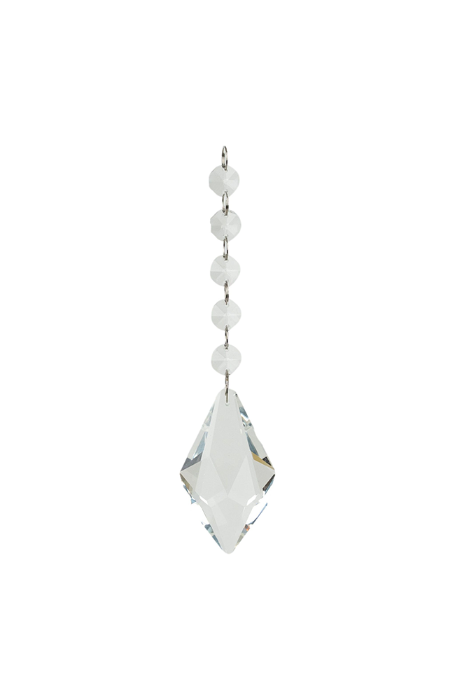 Clear Diamond Crystal Drop 17cm
