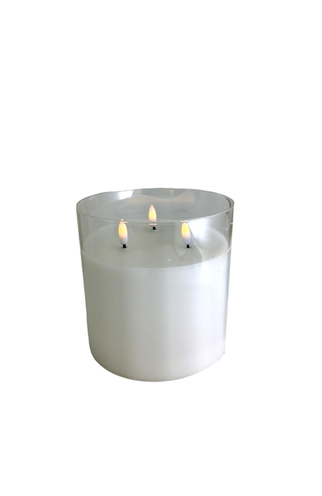 Clear LED Candle 15cm