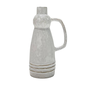 Lex Ceramic Stripe Jug Med -  White