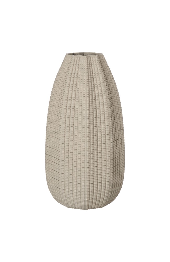 Momo Ceramic Taupe Bullet Vase Large