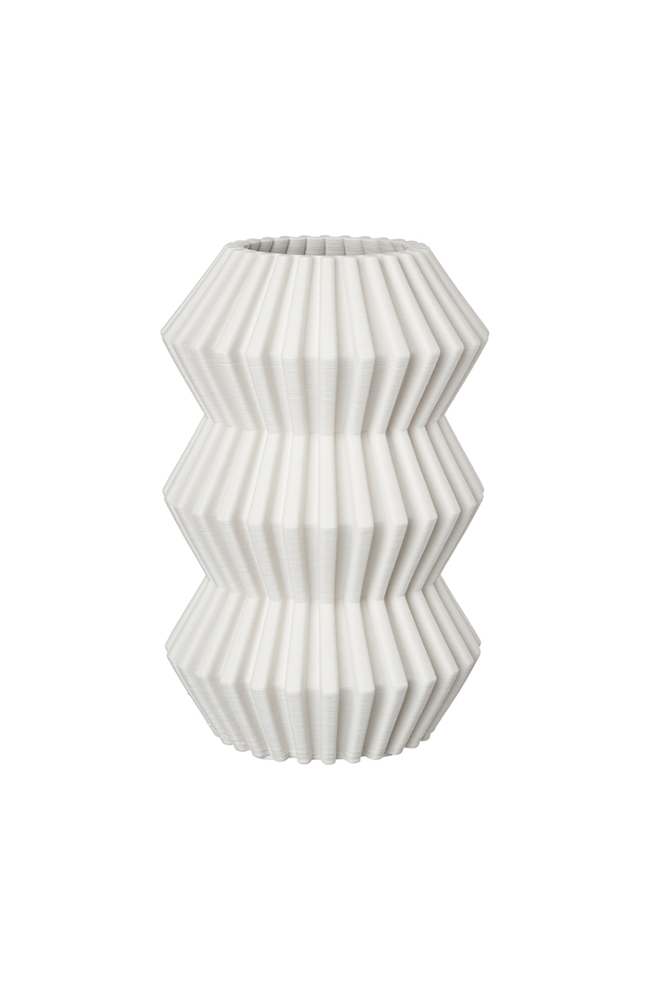 Odelle Ceramic Bisque Segment Vase Small