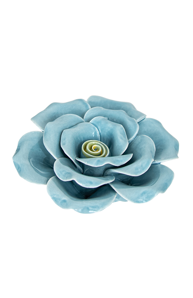 Spring Ceramic Rose Blue