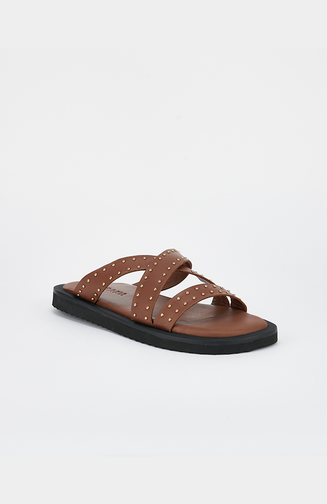 Capri Sandal - Cocoa/Gold