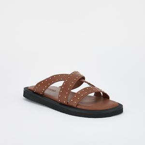 Capri Sandal - Cocoa/Gold