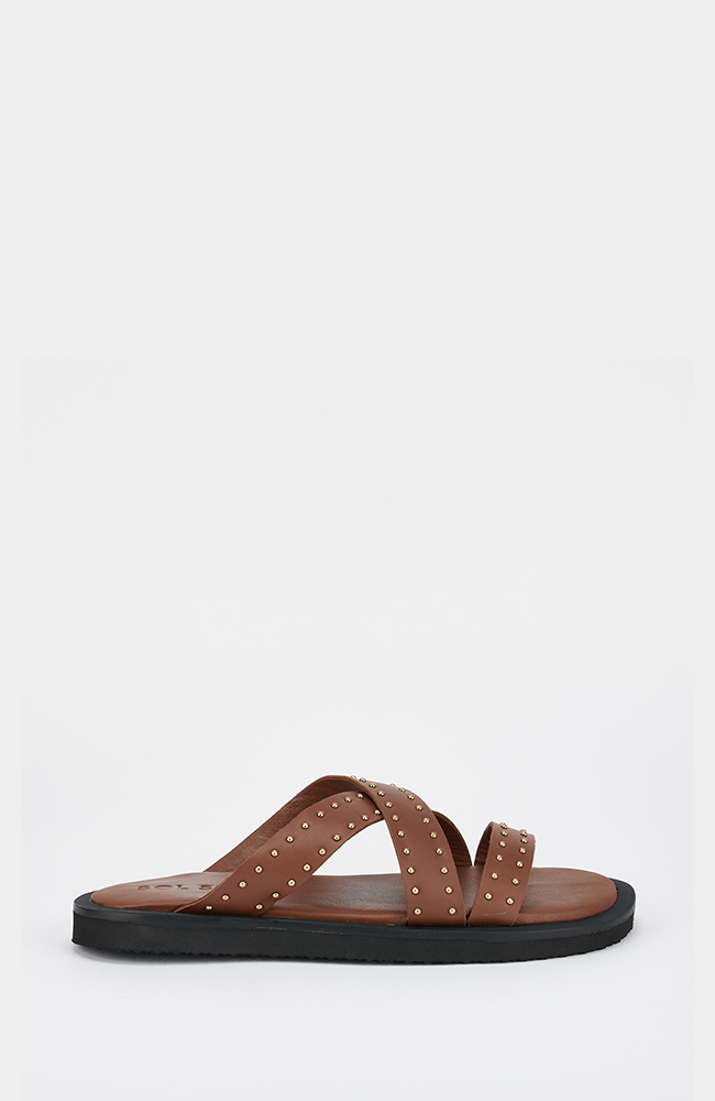 Capri Sandal - Cocoa/Gold