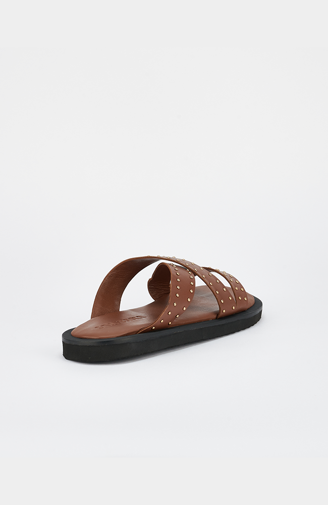 Capri Sandal - Cocoa/Gold