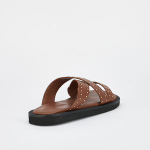 Capri Sandal - Cocoa/Gold