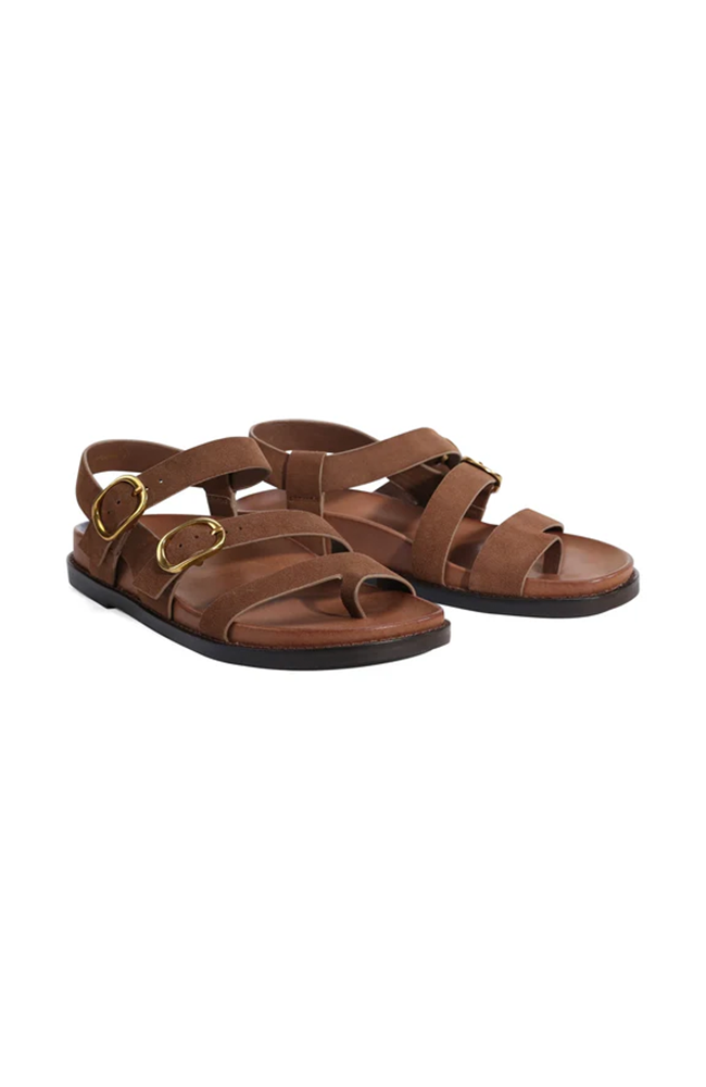 Carmins Sandal - Acorn Suede