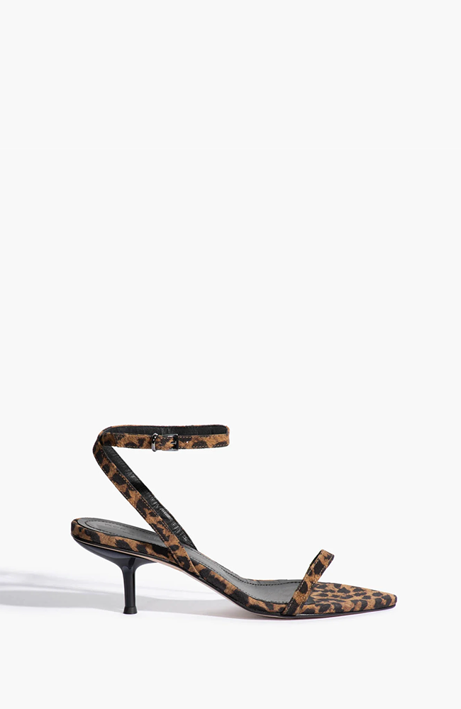 Leona Heel - Leopard Suede