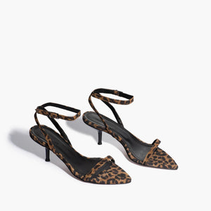 Leona Heel - Leopard Suede