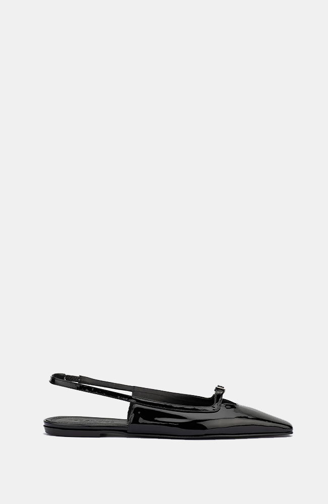 Paulina Flats - Black Patent