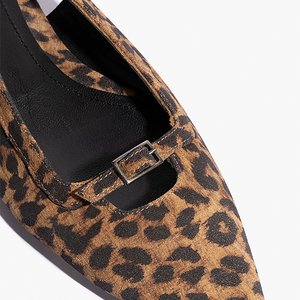 Paulina Flats - Leopard Suede
