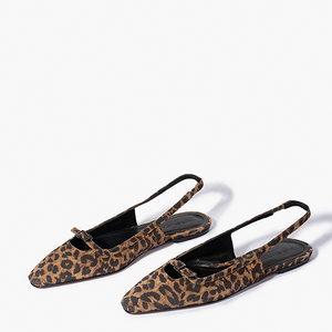 Paulina Flats - Leopard Suede
