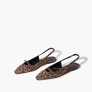 Paulina Flats - Leopard Suede