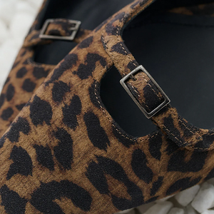 Paulina Flats - Leopard Suede