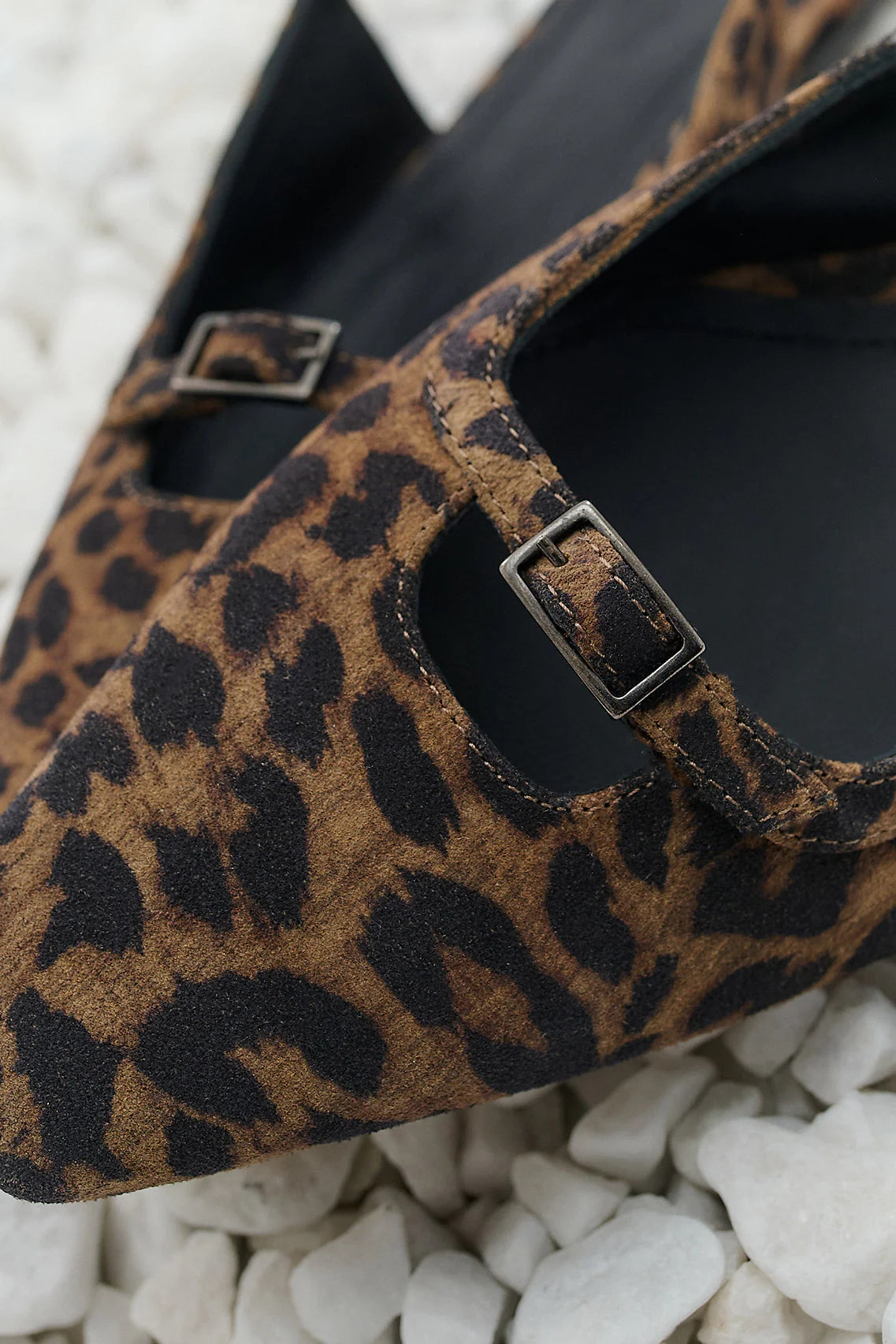 Paulina Flats - Leopard Suede