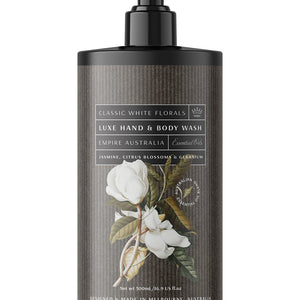 Classic White Florals Hand & Body Wash 500ml