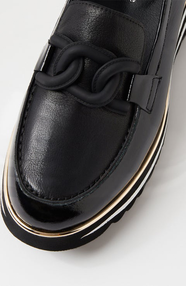 Eaila Black Patent Leather Loafers